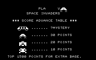 Commodore PET - Space Invaders Intro