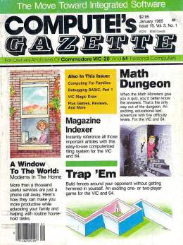 Compute Gazette - Issue 19 - January 1985 - Commodore VIC-20 64