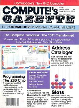 Compute Gazette - Issue 38 - August 1986 - Z80 - Commodore VIC-20 64 128 Amiga