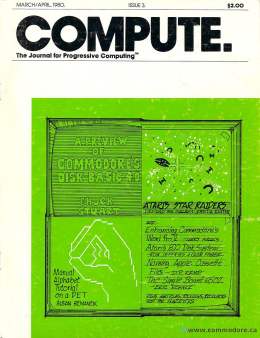 Compute! Magazine Issue #3 - March April 1980