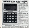 Mini-Slide Rule: Commodore Calcualtor Advert From Playboy Magazine December 1973